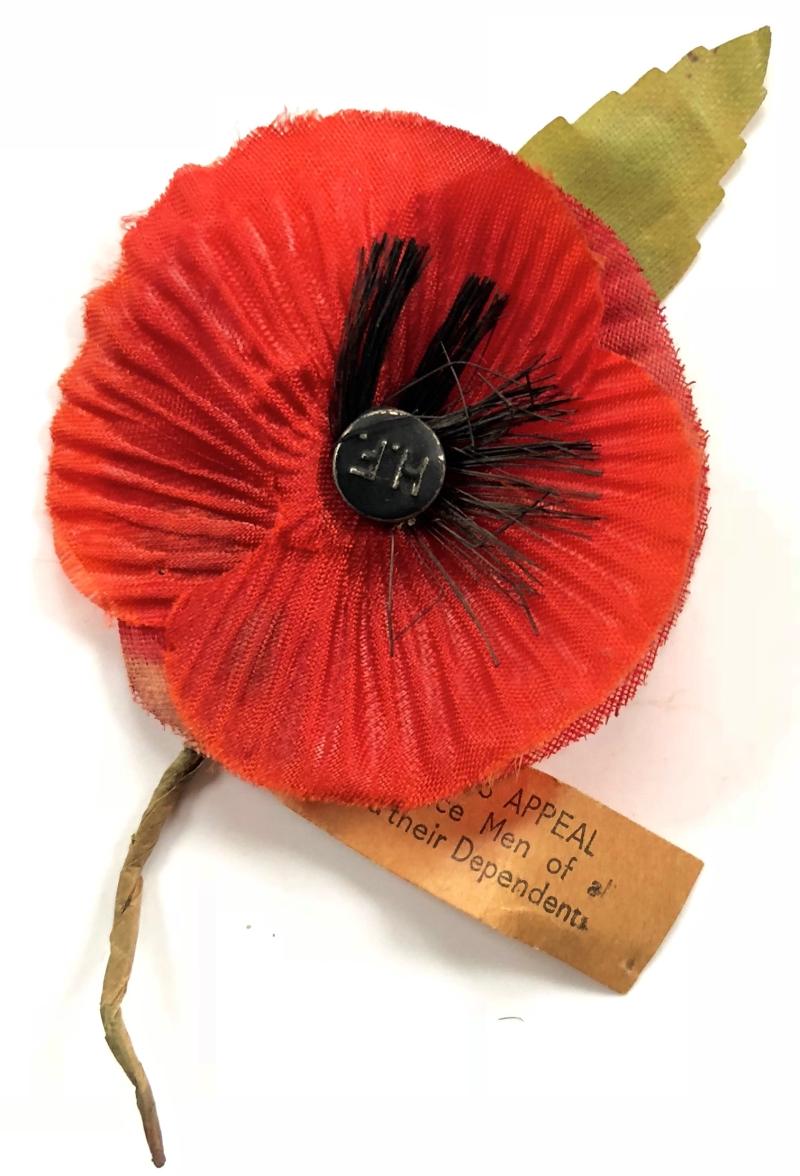Earl Haig's Appeal British Legion Remembrance Day poppy badge