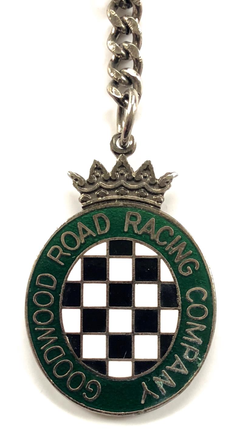 Goodwood Road Racing Company keyring badge by W.O.Lewis