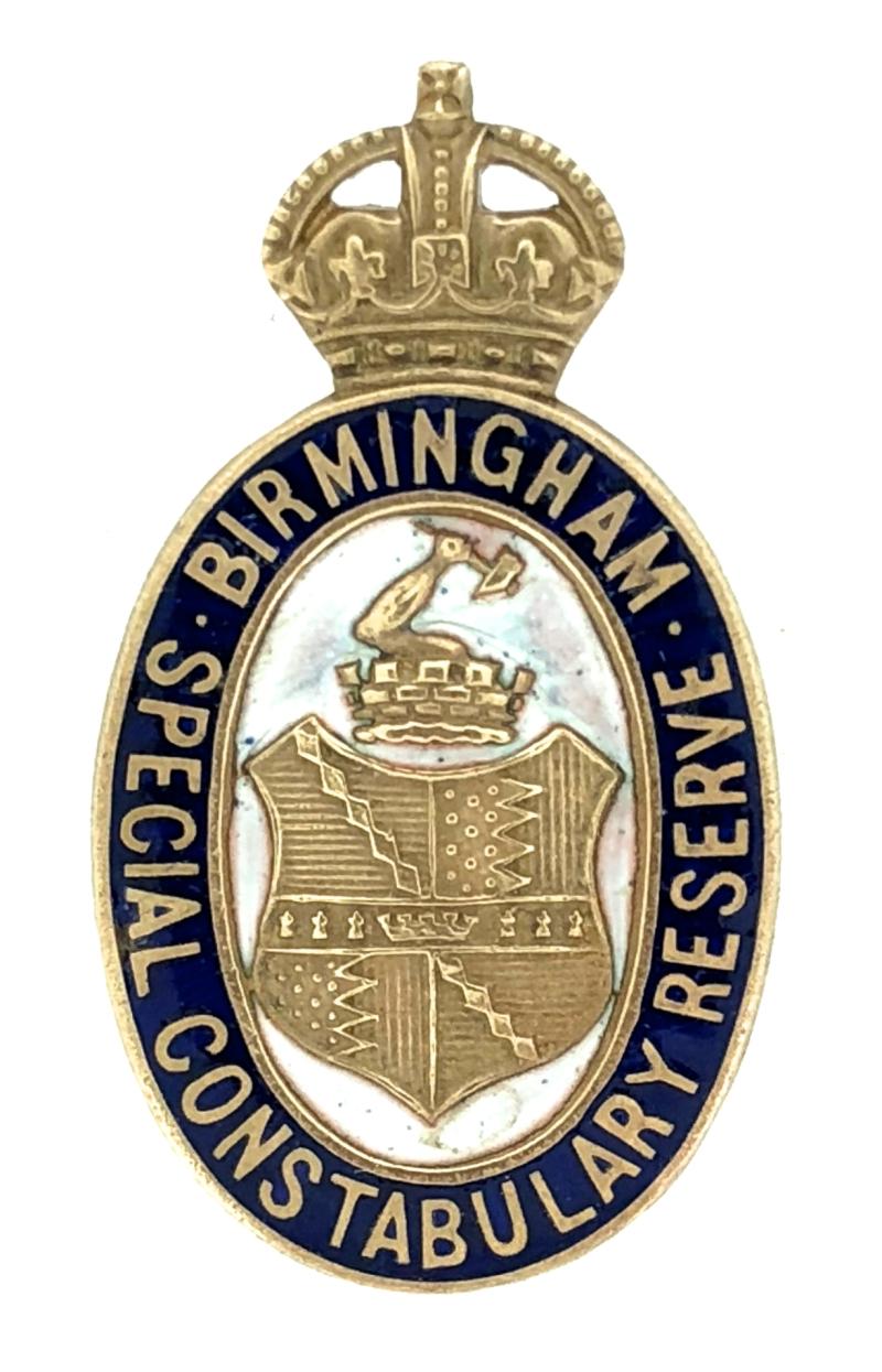 Birmingham Special Constabulary Reserve police badge