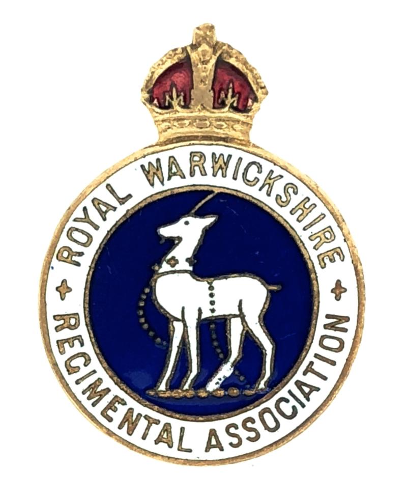 Royal Warwickshire Regimental Association officially numbered badge