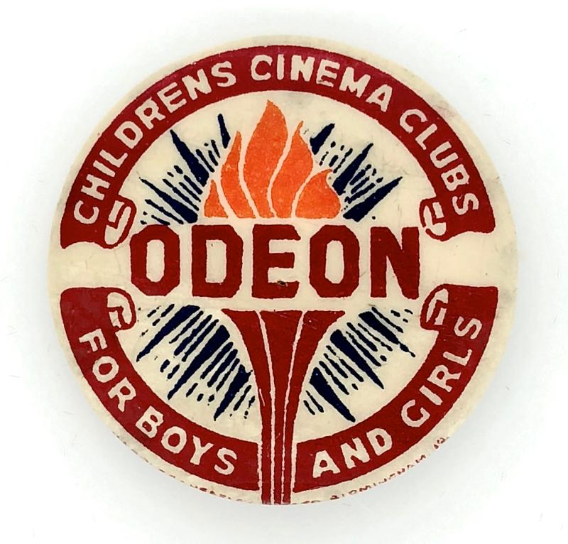 Odeon Childrens Cinema Clubs tin button badge