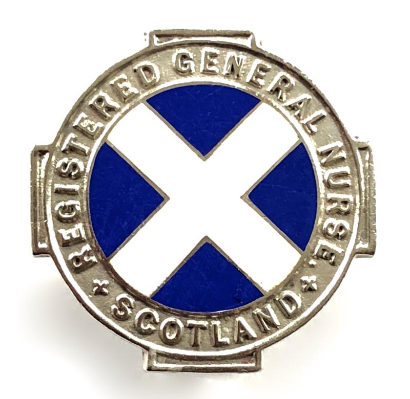 Registered General Nurse Scotland 1945 RGN silver badge