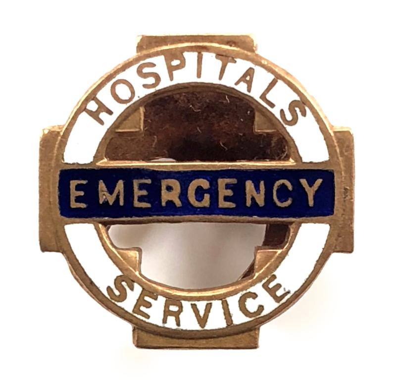 WW2 Emergency Hospitals Service home front badge