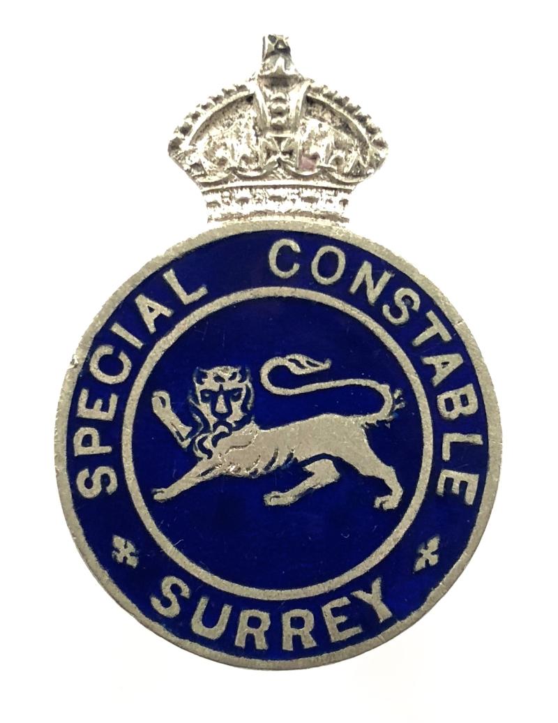 WW1 Surrey Special Constable police badge