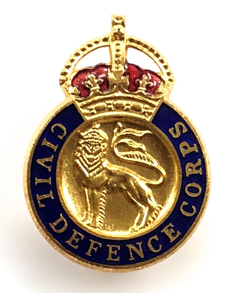 Civil Defence Corps lady volunteer pin badge c1949 to 1953