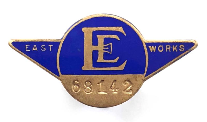 English Electric East Works Aircraft Manufacturing Company Preston war workers badge