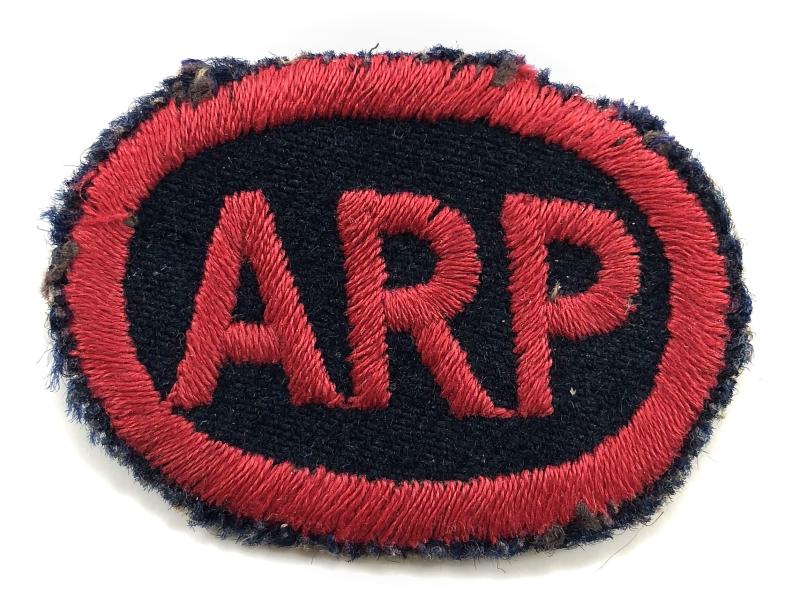 WW2 Air Raid Precautions ARP felt cloth uniform home front badge