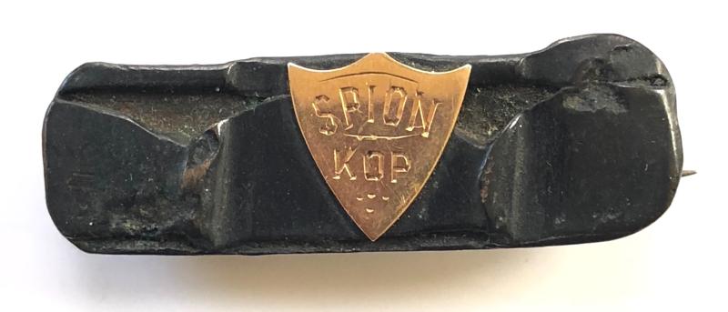 Boer War 1900 SPION KOP battle shrapnel souvenir pin badge
