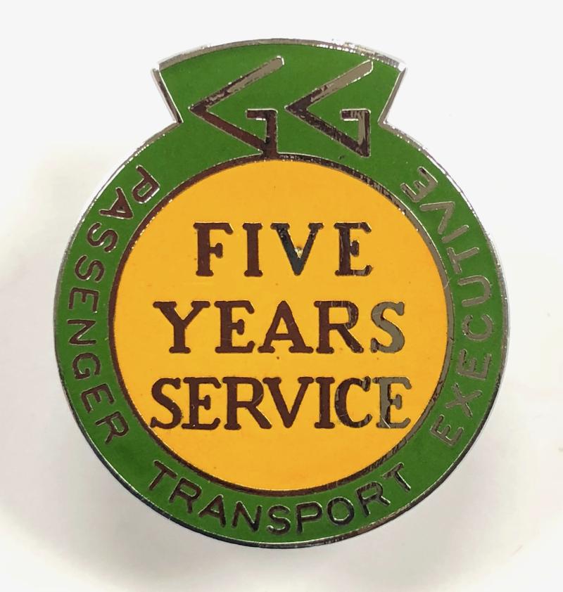 Greater Glasgow Passenger Transport Executive five years service badge Bus & Underground