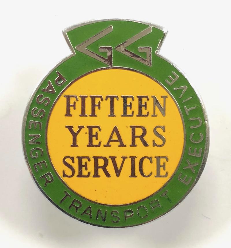 Greater Glasgow Passenger Transport Executive fifteen years service badge Bus & Underground