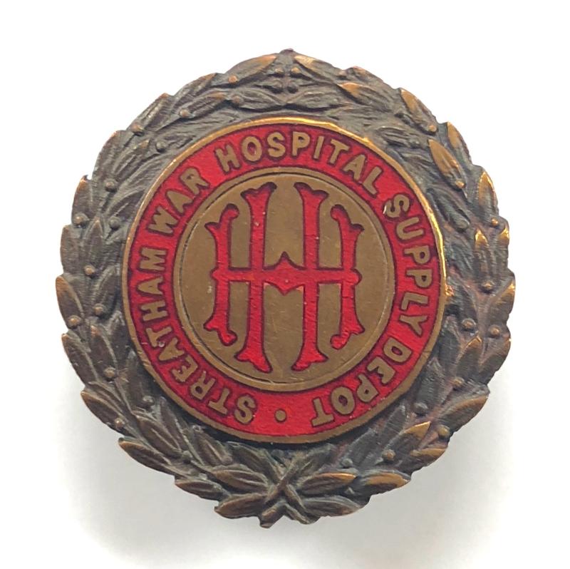WW1 Streatham War Hospital Supply Depot badge