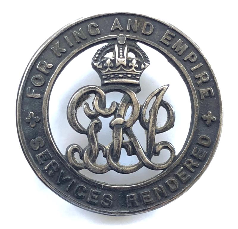 WW1 3rd Bn King’s Liverpool Regiment silver war badge