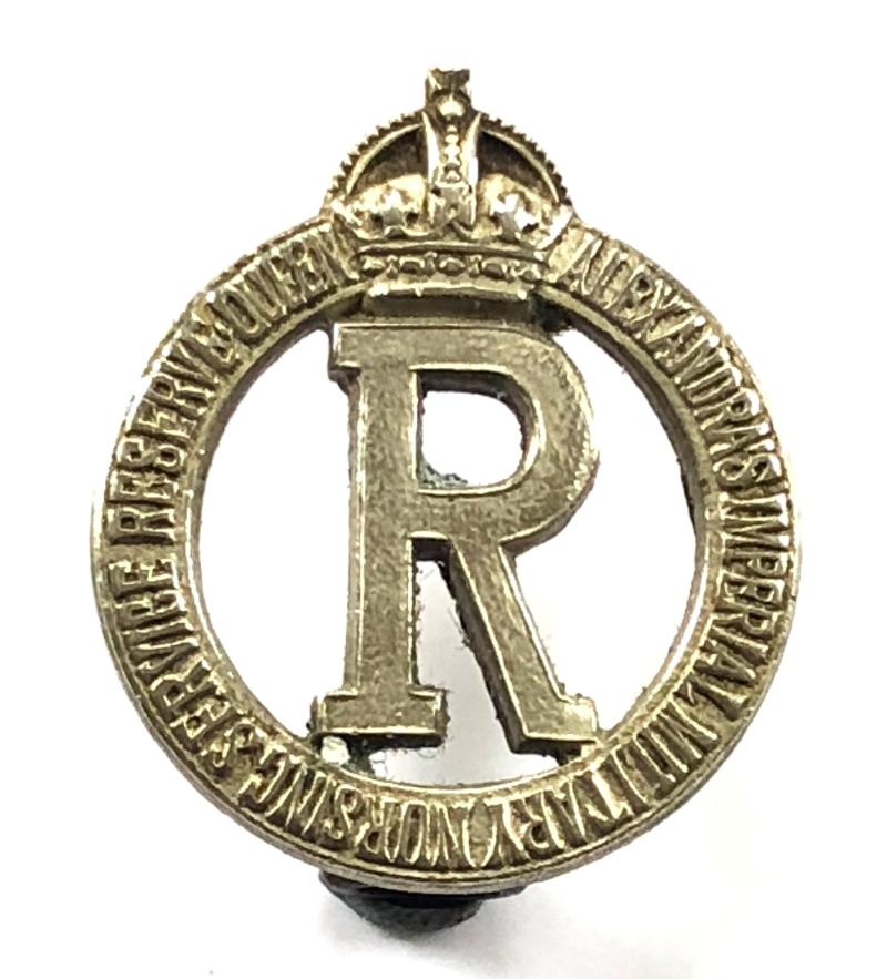 Queen Alexandras Imperial Military Nursing Service Reserve cap / collar badge