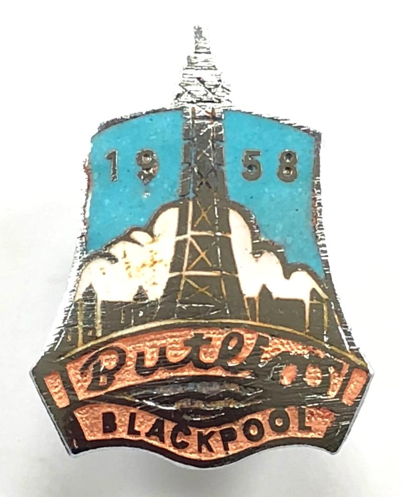Butlins 1958 Blackpool holiday camp tower badge