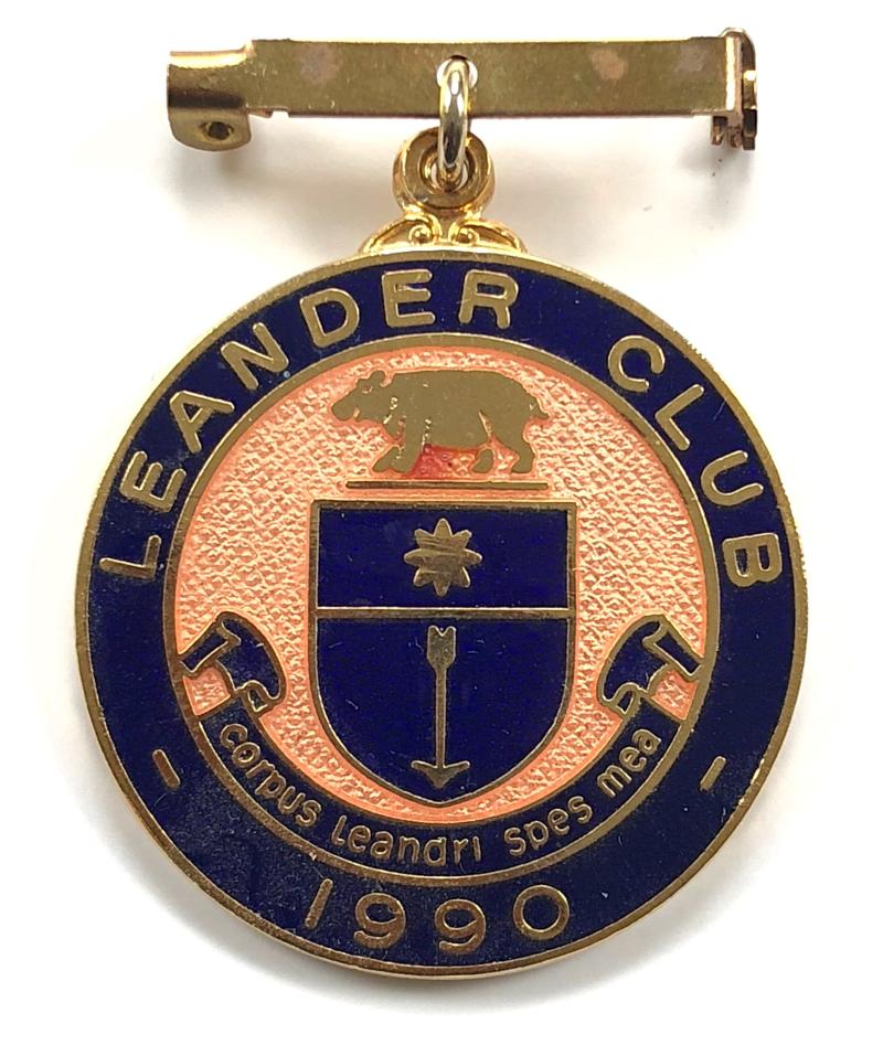 1990 Leander Rowing Club pin badge Henley Royal Regatta