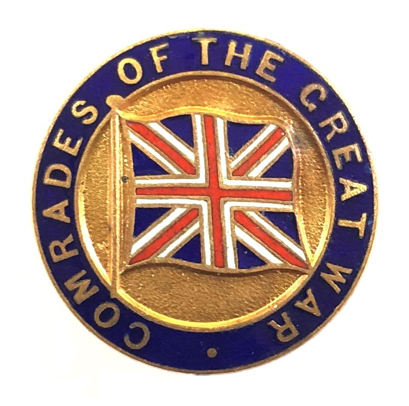 Comrades of The Great War large pattern officially numbered badge