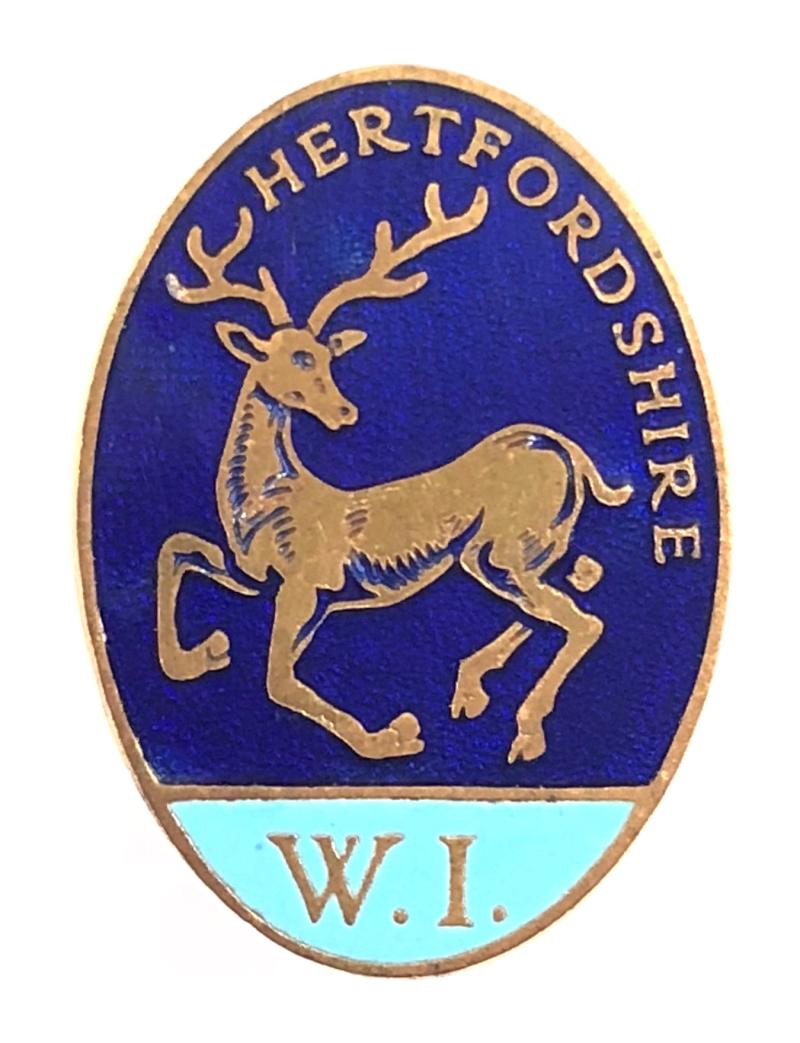 Hertfordshire Women's Institute WI badge by Pinches London