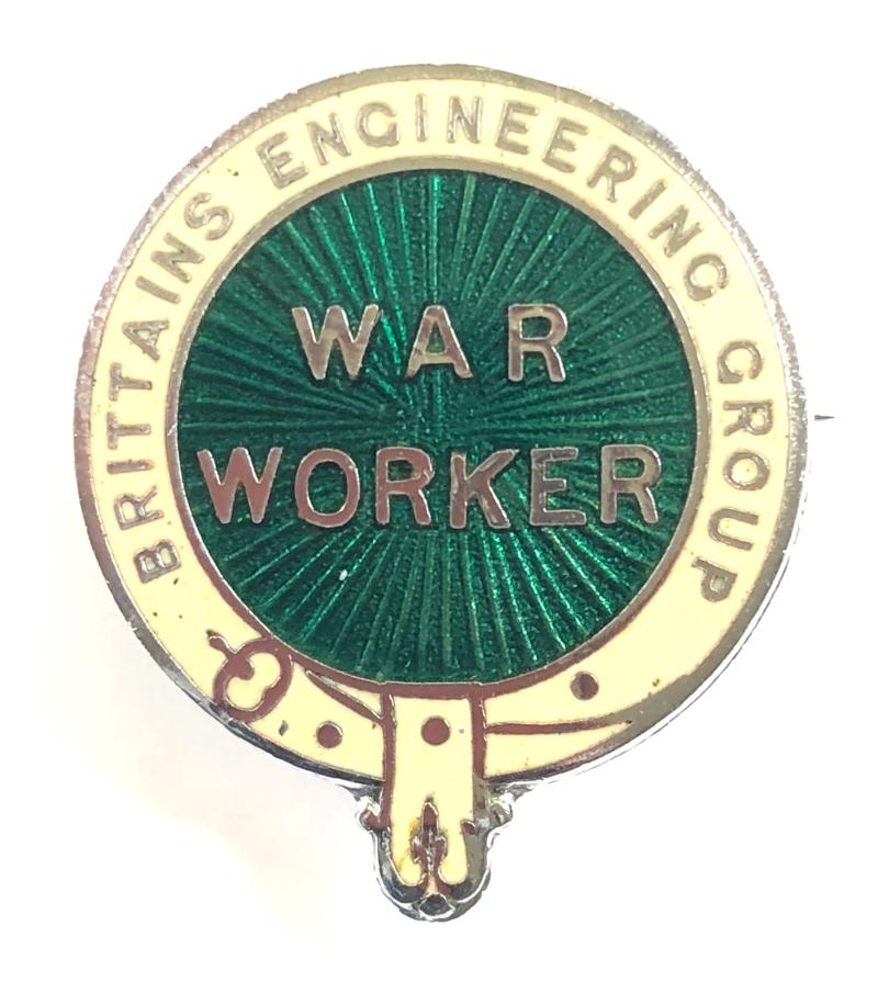 Brittains Engineering Group War Worker home front badge