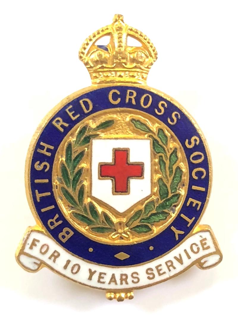 British Red Cross Society 10 Years Service pin badge