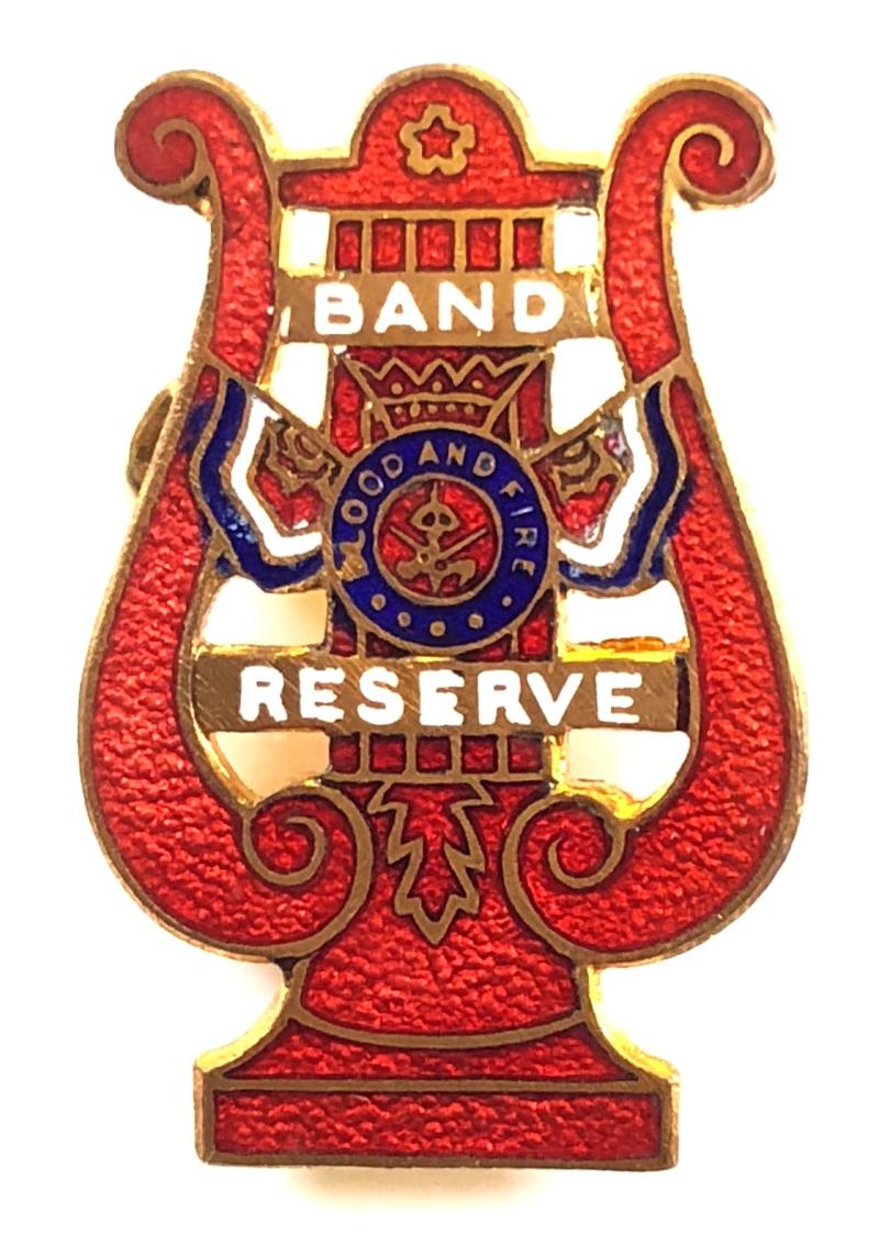 Salvation Army Band Reserve red enamel badge