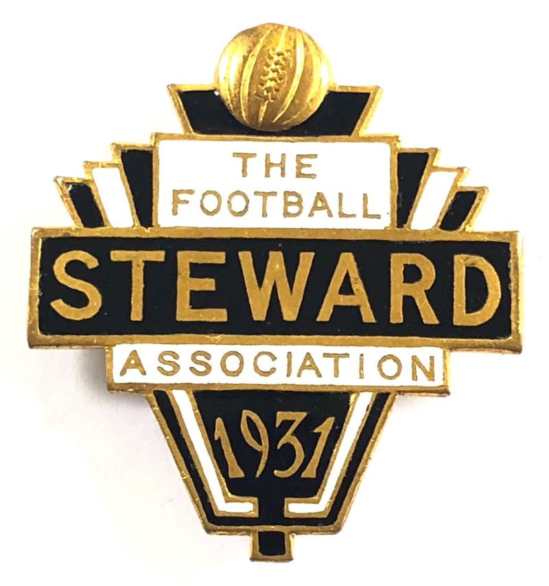 1931 The Football Steward Association badge