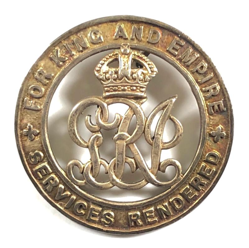 WW1 Royal Fusiliers Private Joseph B Hamer B290324 silver war badge