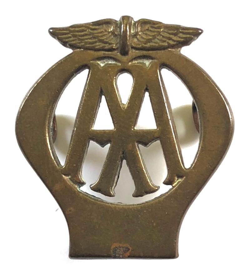 Automobile Association AA patrolman uniform collar badge