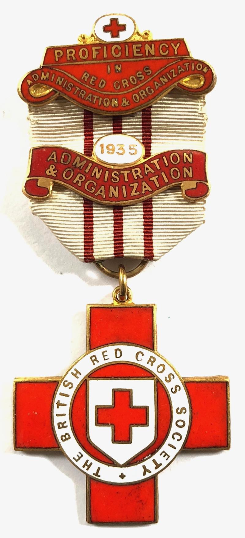 British Red Cross Society Proficiency Administration & Organization medal & clasp N.H.BLAIR
