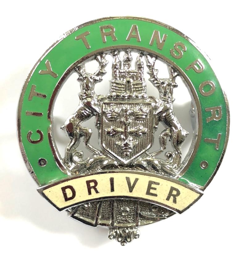 Nottingham City Transport Bus Driver cap badge