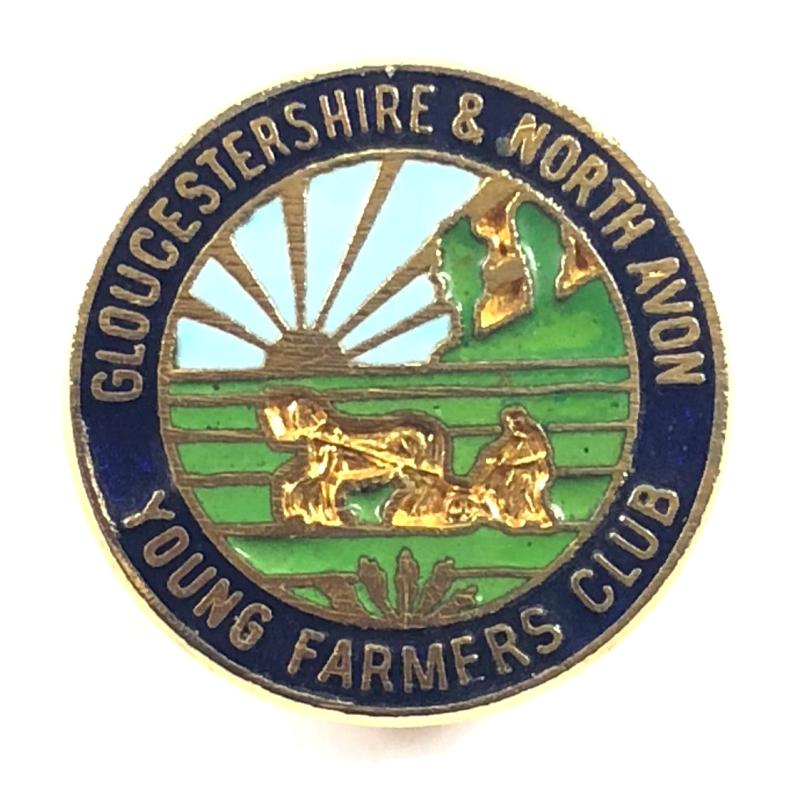 Gloucestershire & North Avon Young Farmers Club pin badge