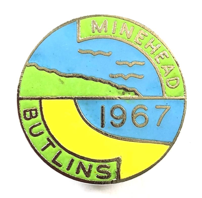 Butlins 1967 Minehead holiday camp badge
