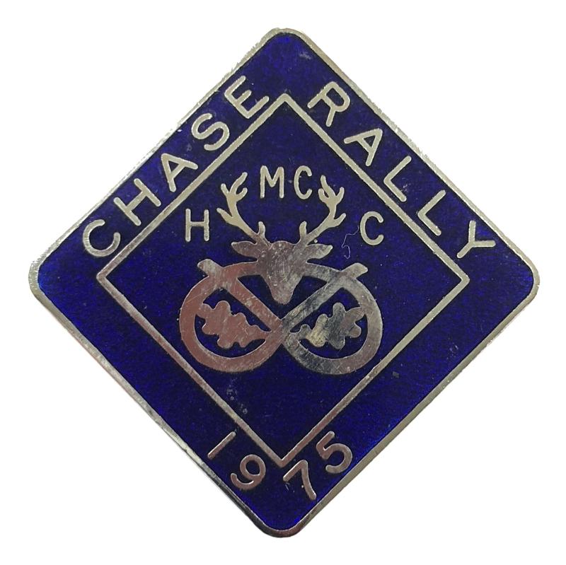 1975 Chase Rally HMCC Hednesford Motorcycle Club badge Stafford
