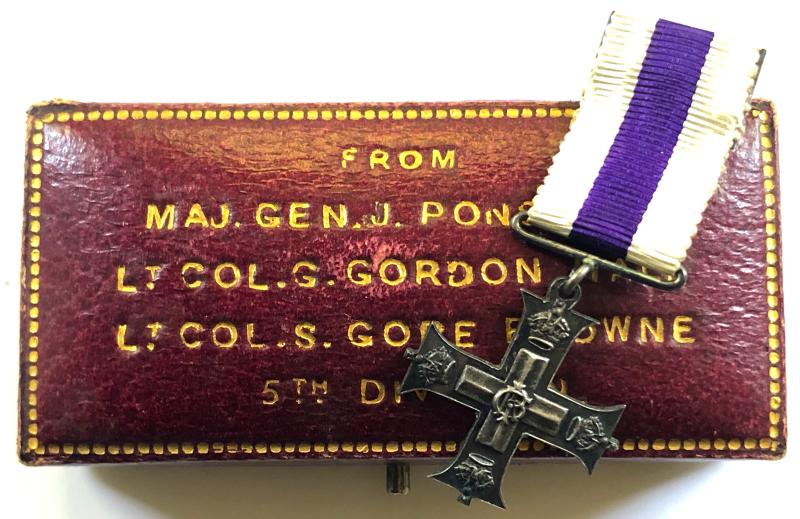 WW1 Military Cross presentation miniature medal by Spink