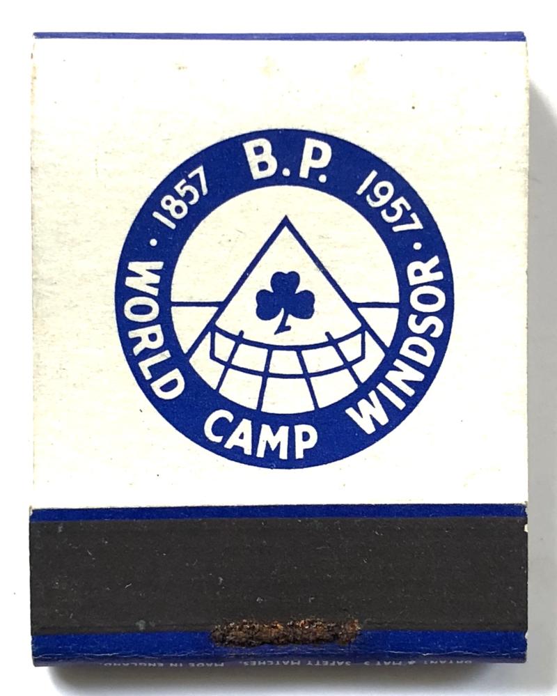 1857 B.P. 1957 World Camp Windsor girl guides Bryant & May book of matches
