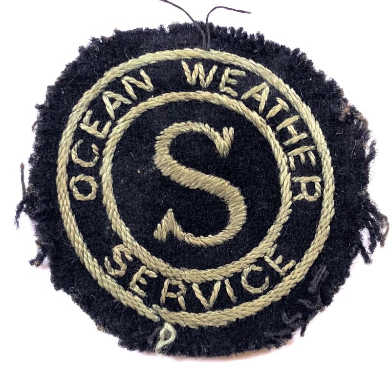RAF Ocean Weather Service Steward ratings felt cloth badge