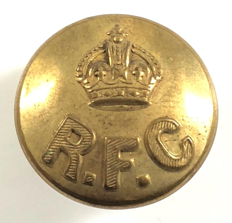 WW1 Royal Flying Corps officer's large pattern RFC gilt button