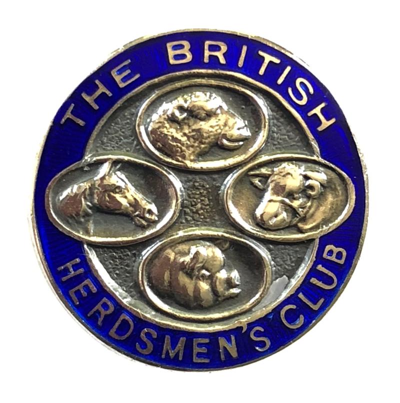 The British Herdsmens Club 1934 Hm silver badge by Mappin & Webb