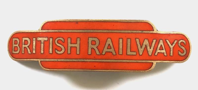British Railways North Eastern Region totem style cap badge J.R.Gaunt