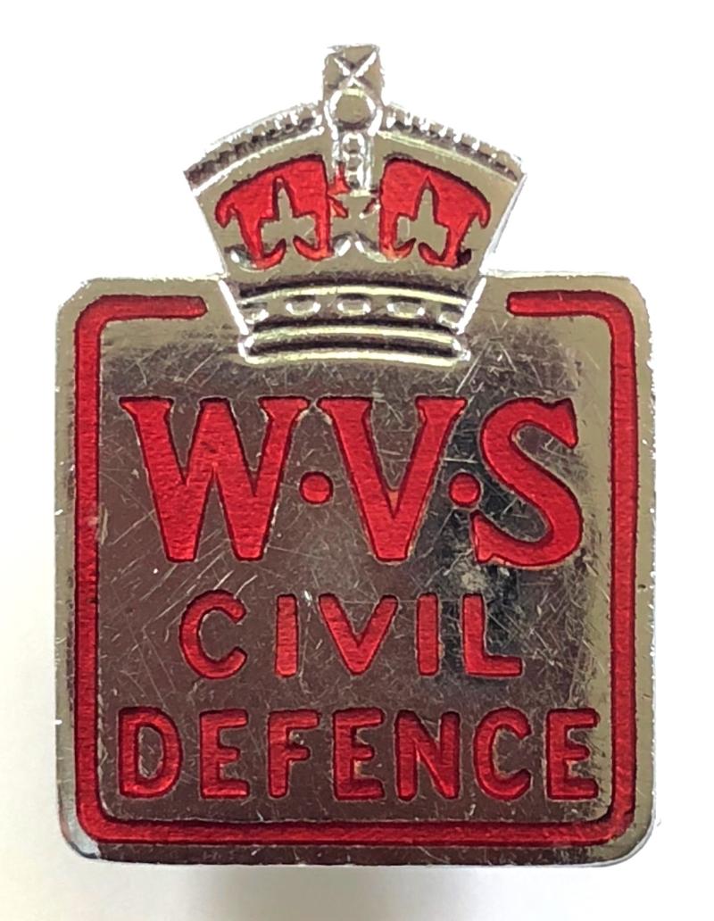 WW2 Womens Voluntary Service WVS Civil Defence badge L.Simpson & Co