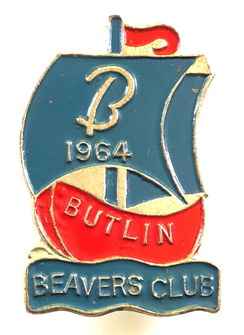 Butlin Beavers Club 1964 boat badge