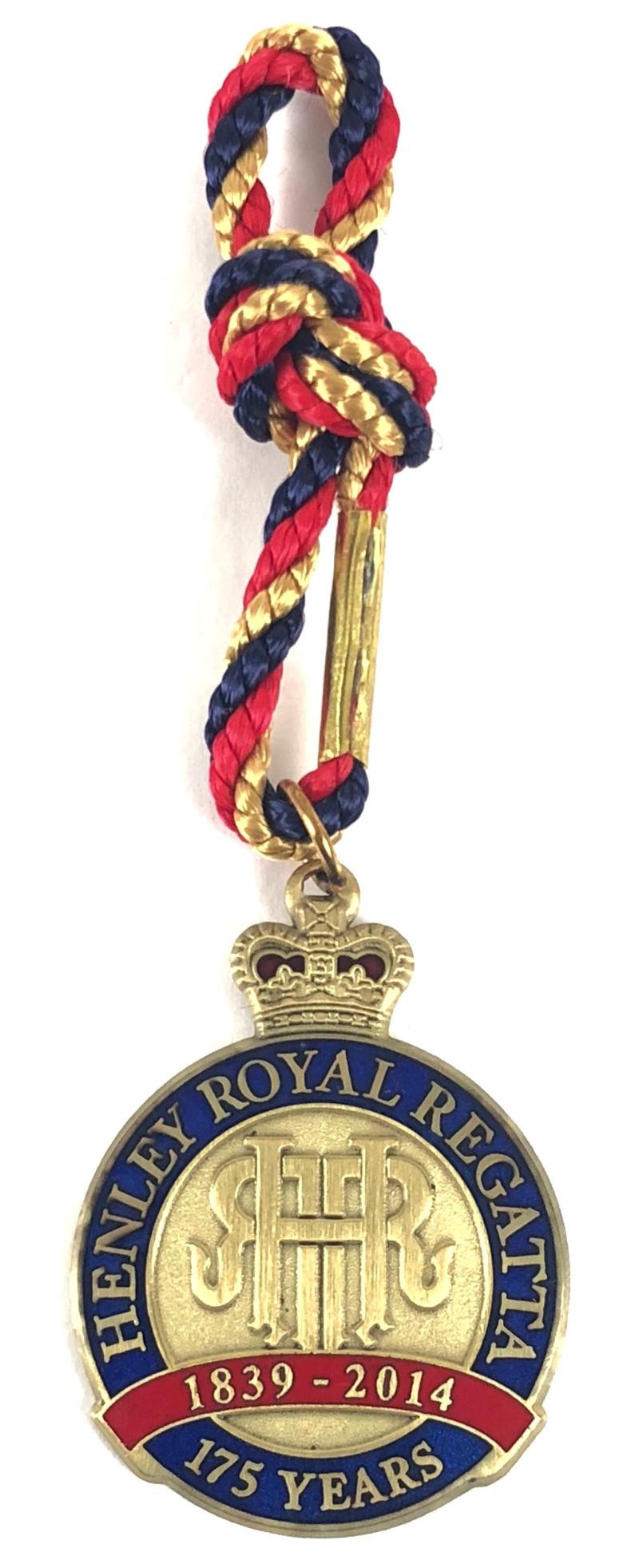 1839 - 2014 Henley Royal Regatta stewards enclosure commemorative badge