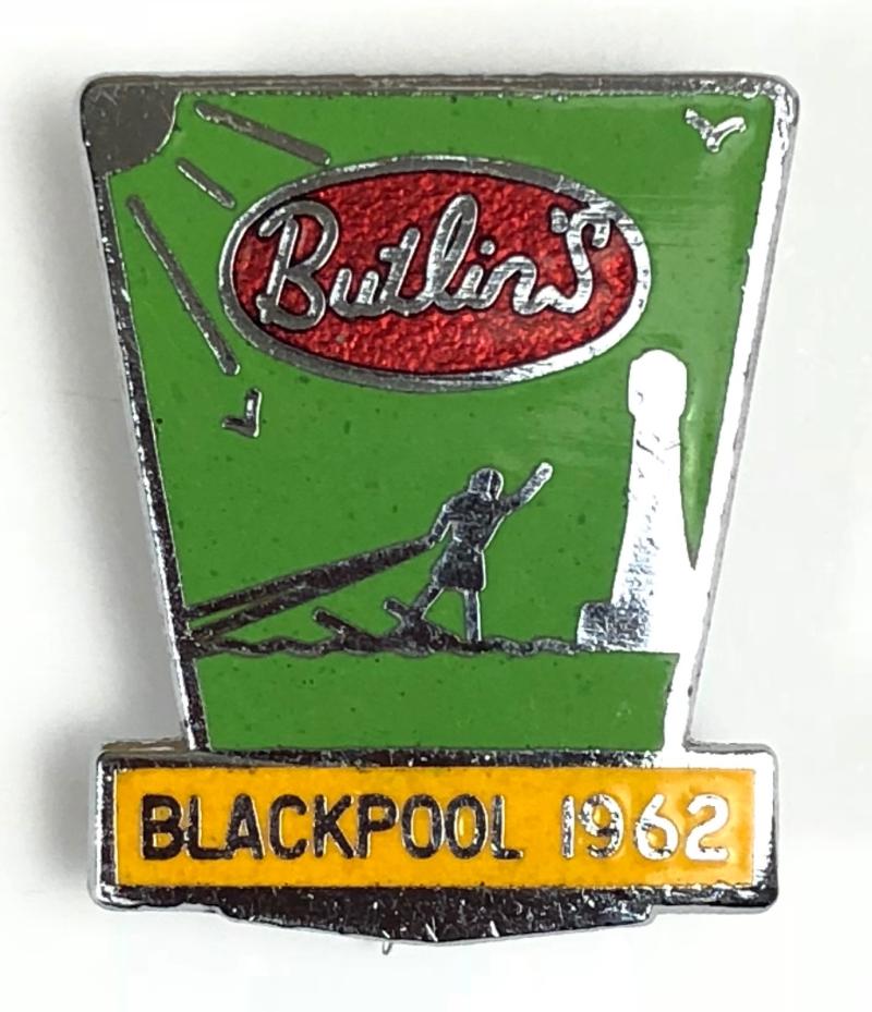 Butlins 1962 Blackpool holiday camp surfboarder badge