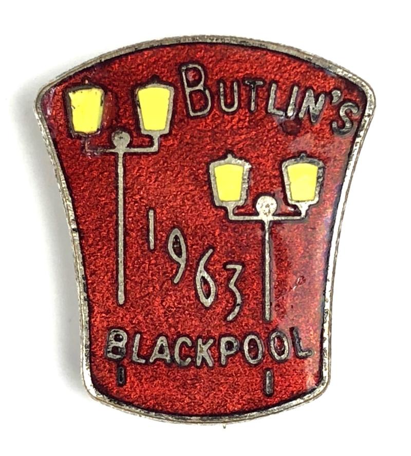 Butlins 1963 Blackpool holiday camp illuminations badge
