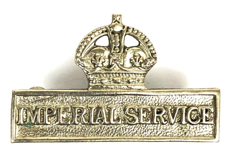 WW1 Territorial Force Imperial Service Volunteer uniform breast badge