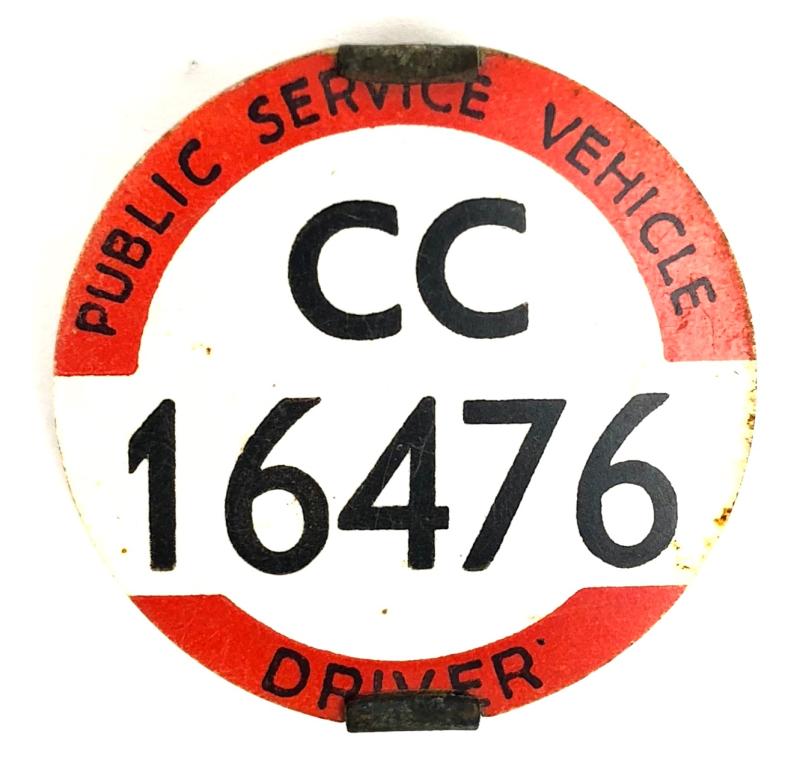 PSV Bus Driver North Western licensing badge