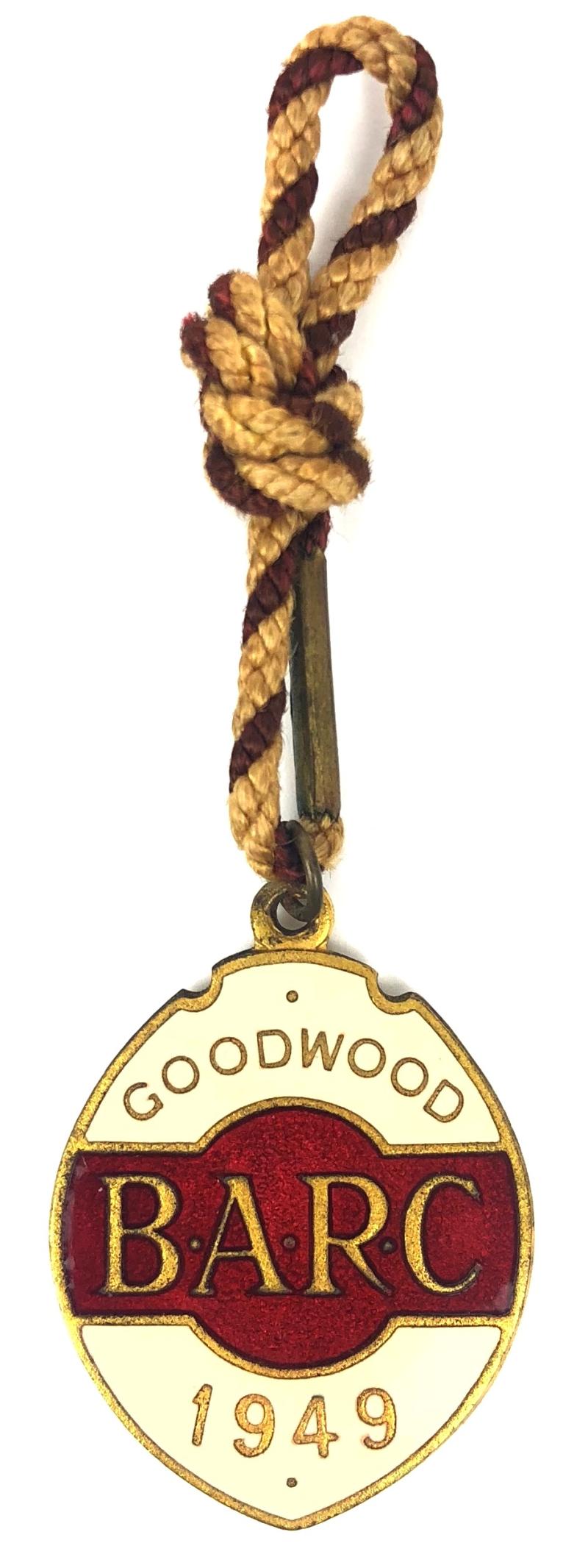 1949 Goodwood BARC membership badge
