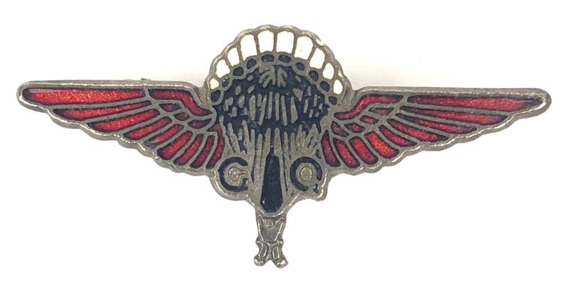 GQ Parachutist Gregory & Quilter Company qualification badge RAF Free French