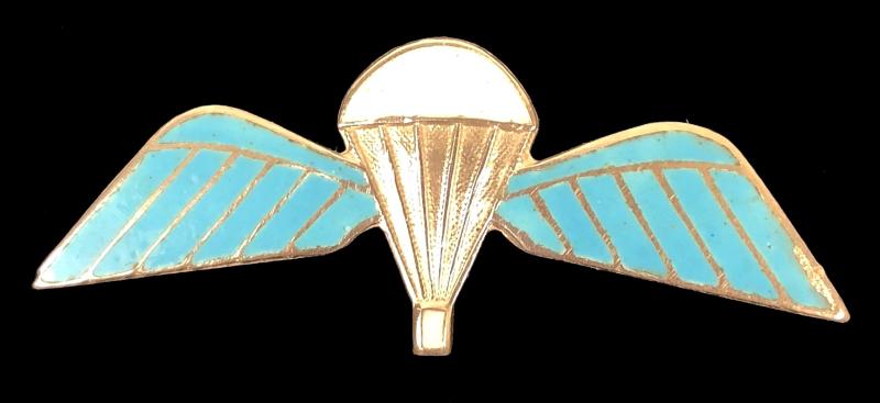 Parachute Regiment silver & enamel pin badge