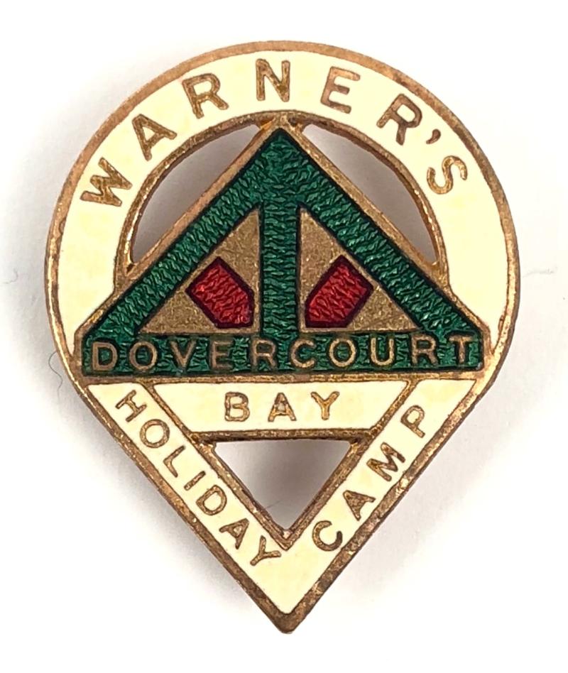 Warner’s Holiday Camp Dovercourt Bay enamel badge
