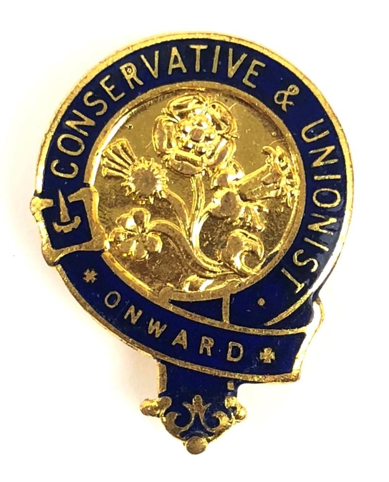 Conservative & Unionist political party membership pin badge Height 31mm.